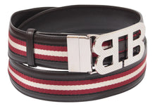 Load image into Gallery viewer, Bally 6232393 Mirror B Reversible Leather Striped/Brown Belt EU 80/US 32 MSRP $450
