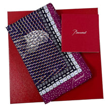 Load image into Gallery viewer, Baccarat 2810214 Ladies Louxor Twillsilk Maxi Tie Purple Scarf MSRP $290