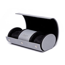 Load image into Gallery viewer, Rapport London Hyde Park D284 Leather Three Watch Roll in Grey