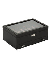 Load image into Gallery viewer, Wolf 1834 Roadster 10 PC Black Watch Box w/ Drawer - 477656