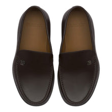 Load image into Gallery viewer, Bally Sistri 6230247 Men's Chocolate Calf Plain Leather Loafers MSRP $500