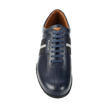 Load image into Gallery viewer, Bally Frenz Men's 6230487 Ink Leather Sneakers MSRP $535 NEW