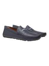 Load image into Gallery viewer, Bally Dreamer 6307932 Men's Midnight Bovine Grained Leather Loafers MSRP $700