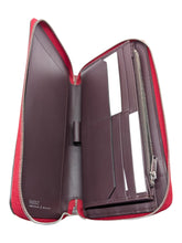 Load image into Gallery viewer, Bally Sevin 6219346 Lipsitck Zippered Long Wallet Calf Grained Leather MSRP $660
