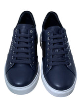 Load image into Gallery viewer, Bally Myko 6300459 Men's Midnight/Black Calf Plain Leather Sneakers MSRP $650