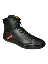 Load image into Gallery viewer, Bally Oldani Men's 6227952 Black High-Top Leather Sneakers MSRP $600