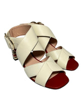 Load image into Gallery viewer, Bally Haylie 6225823 Ladies Bone Plain Leather Sandals Size 6.5 US MSRP $875