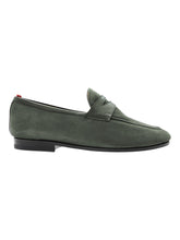Load image into Gallery viewer, Bally Plumy 6237975 Men's Agata Calf Nubuck Grained Leather Loafers MSRP $720