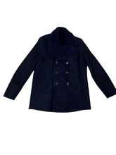 Load image into Gallery viewer, Bally 6305469 Men's Marine Blue Sheep Shearling Winter Coat Size 48 - M MSRP $4900