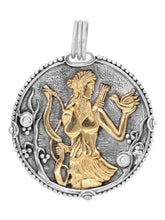 Load image into Gallery viewer, Konstantino Sagittarius Carved Zodiac Pendant with Diamond and Chain MEKJ630-109 MSRP$1775