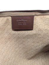 Load image into Gallery viewer, Salvatore Ferragamo 629960 Gancini Logo-Embossed Clutch Bag/Pouch Taupe MSRP$950