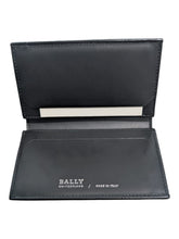 Load image into Gallery viewer, Bally Strenny 6207996 Men's Black Leather Bifold Wallet Business Card MSRP $280
