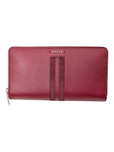 Load image into Gallery viewer, Bally Salen 6219459 Women's Garnet Zippered Wallet Calf Leather MSRP $450