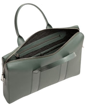 Load image into Gallery viewer, Bally Elter 6303120 Sage Leather Business Bag MSRP $1880