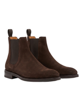 Load image into Gallery viewer, Bally Styles-R 6304623 Men's Ebano Chelsea Suede Leather Boots MSRP $995