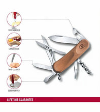 Load image into Gallery viewer, Victorinox Evowood 14 Swiss Army Walnut Pocket Knife 12 Functions 2.3901.63