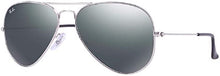 Load image into Gallery viewer, Ray-Ban RB3025 W3275 Polished Silver Aviator Mirror Grey 55-14-135