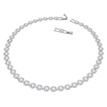 Load image into Gallery viewer, Swarovski Una Angelic 5117703 All-Around Crystal White Rhodium-Plated Necklace MSRP $300