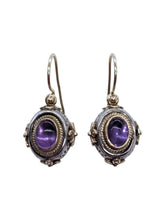 Load image into Gallery viewer, Konstantino Silver, 18K Gold & Amethyst Earrings SKMK2935-101-CAB MSRP $950