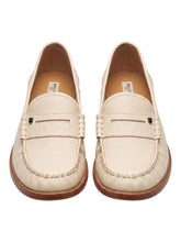 Load image into Gallery viewer, Bally Ron-FT 6303286 Men's Bone Grained Leather Penny Loafers MSRP $870