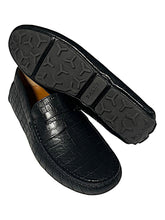 Load image into Gallery viewer, Bally Dreamer 6301195 Men's Black Calf Embossed Leather Loafers MSRP $700