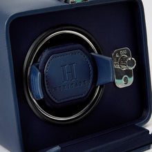 Load image into Gallery viewer, WOLF 452517 Windsor Heritage Single Navy Watch Winder With Cover MSRP $475