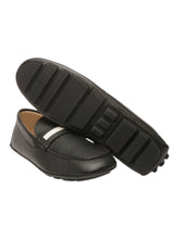 Load image into Gallery viewer, Bally Karlos 6304670 Men's Black Pebbled-Leather Driving Shoes MSRP $690