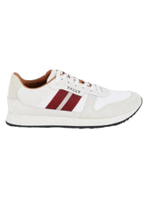 Load image into Gallery viewer, Bally Sprinter Men's 6238402 White Leather Suede Sneakers MSRP $500