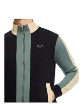 Load image into Gallery viewer, Bally 6302785 Men's Black & Sage Organic Cotton Track Jacket MSRP $693