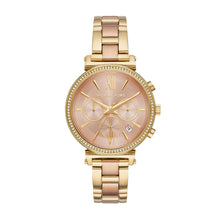 Load image into Gallery viewer, Michael Kors Sofie MK6584 Womens Rose Gold-Tone Chronograph 39mm Watch MSRP $275