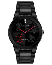 Load image into Gallery viewer, Citizen AU1069-57W Men's Mickey Mouse Black Dial 40mm Bracelet Watch MSRP $375
