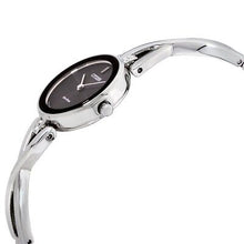 Load image into Gallery viewer, Citizen EX1420-50E Eco-Drive Axiom Ladies Black Dial Bangle Watch MSRP $325