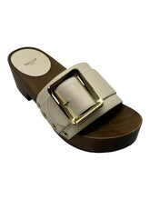 Load image into Gallery viewer, Bally Ellin 6238124 Women's Bone Calf Plain Leather Buckled Sandals MSRP $580