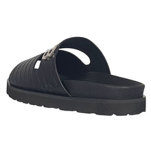 Load image into Gallery viewer, Bally Syxten 6302328 Men's Black Embossed Calf Leather Sandals MSRP $450