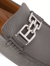 Load image into Gallery viewer, BALLY Parsal 6303266 Men's Dark Mineral Leather Loafers MSRP $720