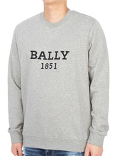 Load image into Gallery viewer, Bally 6239942 Men's 1851 Logo Grey & Black Sweatshirt MSRP $474