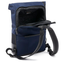 Load image into Gallery viewer, Tumi Harrison Oak Roll Top Navy Reflecitve Backpack MSRP $650