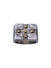 Load image into Gallery viewer, Konstantino Men's Silver and 18k Gold Cross Ring DKJ749-130 S11 MSRP $630
