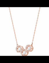 Load image into Gallery viewer, Swarovski Sparkling Dance 5480482 Rose Gold Plated Trilogy Pendant Necklace $149