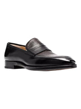 Load image into Gallery viewer, Bally Scardix 6300436 Men's Black/Multibrown Leather Loafers Size 10 MSRP $1345
