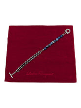 Load image into Gallery viewer, Salvatore Ferragamo Women's 727213 Lava Stones Bracelet with Gancini MSRP $420
