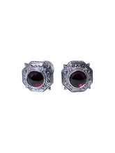 Load image into Gallery viewer, Konstantino Men's Silver and Garnet Octagonal Cufflinks MAMK89-112-CAB MSRP $510