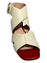 Load image into Gallery viewer, Bally Haylie 6225823 Ladies Bone Plain Leather Sandals Size 6.5 US MSRP $875