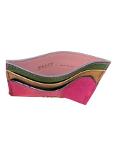 Load image into Gallery viewer, Bally Tigi 6213685 Grass Goat Laminated Card Holder Wallet MSRP $240