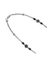 Load image into Gallery viewer, Konstantino Sterling Silver, 18K Gold & Black Onyx Necklace KOMK4743-120-36 8U MSRP $1040