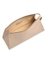 Load image into Gallery viewer, Bally Arieel 6302143 Women's Fossil Leather Clutch Bag MSRP $1215