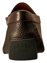 Load image into Gallery viewer, Bally Waltec 6230202 Men's Chocolate Calf Grained Leather Loafers MSRP $620