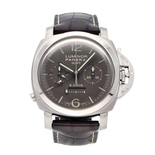 Load image into Gallery viewer, Panerai PAM00311 Men's Luminor 1950 8 Days Chrono Monopulsante GMT Titanium MSRP $17600