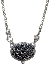 Load image into Gallery viewer, Konstantino Sterling Silver and Black Spinel Necklace KOKJ468-292 MSRP $990