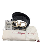 Load image into Gallery viewer, Salvatore Ferragamo 706117 Women's Double Gancini Belt Size 100 MSRP $550